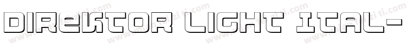 Direktor Light Ital字体转换